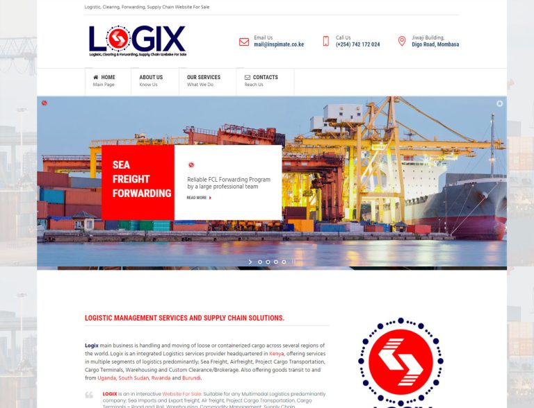 Logix – Logistic Website For Sale