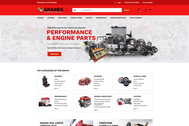 Spares: Motor Parts Marketplace Website For Sale