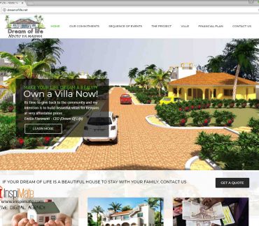 Dream Of Life, Villa Real Estate Website Design by Inspimate
