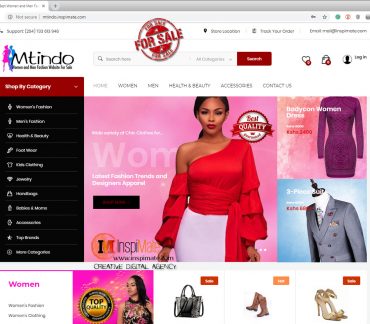 Mtindo, Women, Men Fashion, Trends Online Shop Website for sale by Inspimate