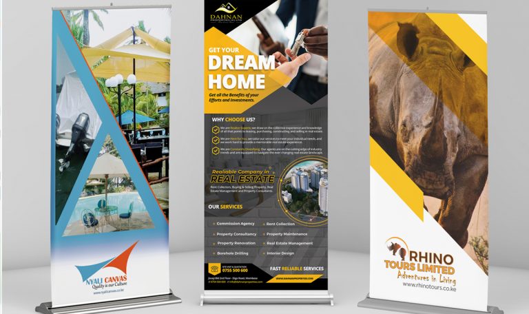 Design Roller Banners exhibition, trade show or in your own premises by Inspimate
