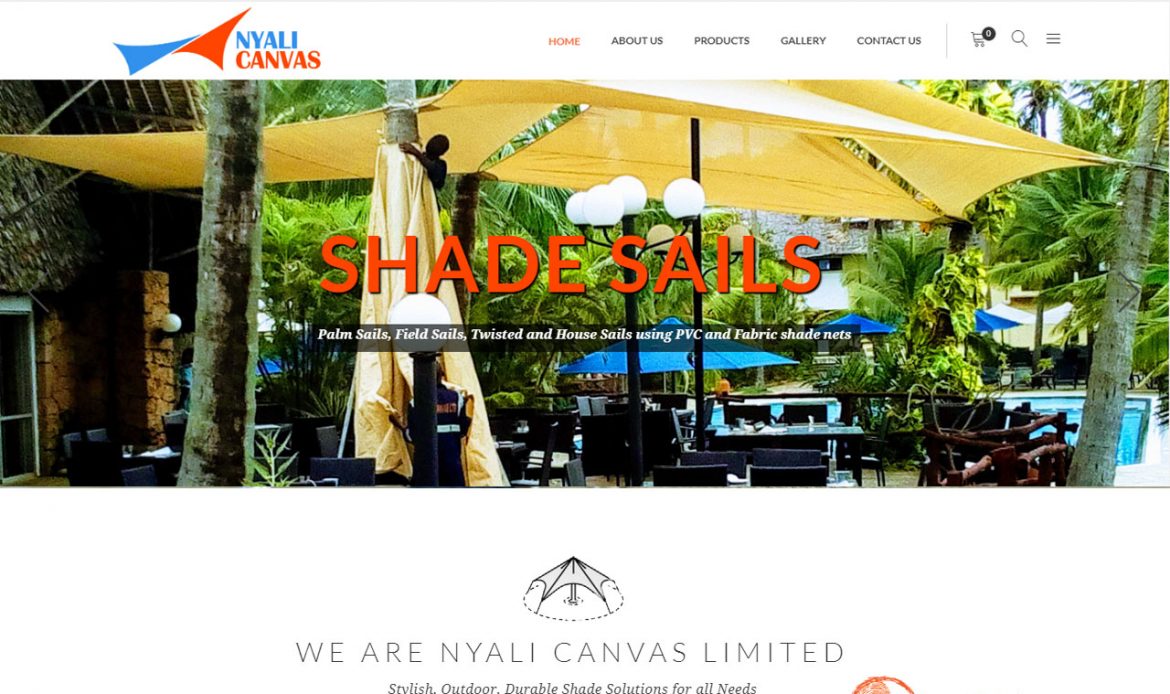 Nyali Canvas Limited Website Design by Inspimate Enterprises