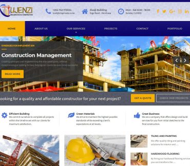 Ujenzi - Civil & Construction Company Website for sale - Startup, Corporate, Branding, Web Design, E-commerce, Online, Digital Marketing by Inspimate