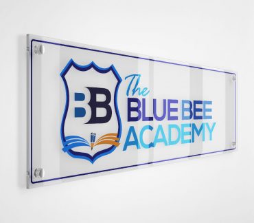 Logo design for The Blue Bee Academy - Startup, Corporate, Branding, Web Design, E-commerce, Online, Digital Marketing by Inspimate